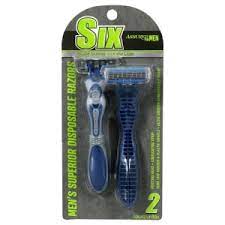 ASSURED OF MEN SIX SUPERIOR DISPOSABLE RAZORS(2)