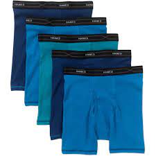 HANES 5 BOXER BRIEFS(DESSOUS HOMME/COLORÉ) L