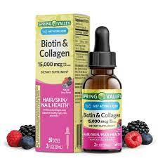 SPRING VALLEY BIOTIN&amp;COLLAGEN 15.000MCG HAIR/SKIN/NAIL HEALTH