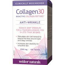 WEBBER NATURALS COLLAGEN 30 ANTI-WRINKLE 180 TABLETS