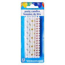 BOUGIE DE FETES 12 PC GRIS