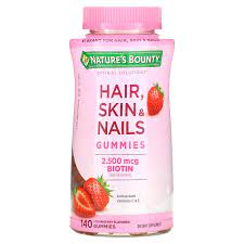 NATURE'S BOUNTY GUMMIES 2,500 MCG BIOTIN 90 GUMS