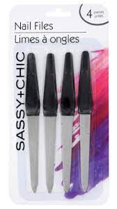 SASSY +CHIC NAIL FILES 4PC