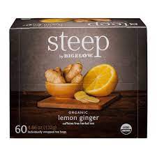 BIGELOW STEEP LEMON GINGER 60 bags