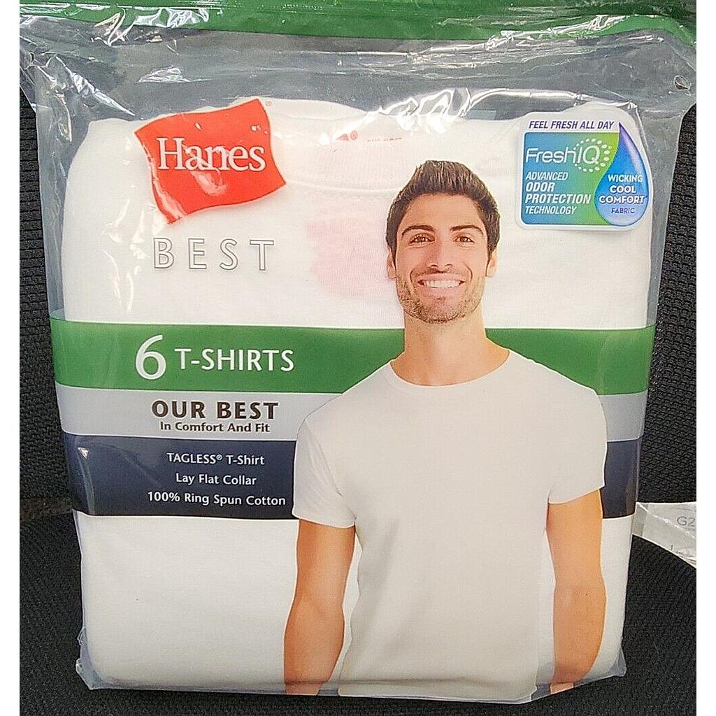 HANES BEST 6 T-SHIRTS OUR BEST M