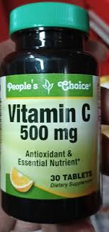 PEOPLE'S CHOICE VITAMIN C 500MG 30 TABLETS