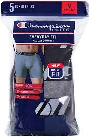 CHAMPION 5 BOXER BRIEFS(XL)