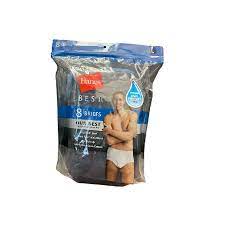 HANES 8 BRIEFS (DESSOUS HOMME/MULTI COULEUR)LARGE