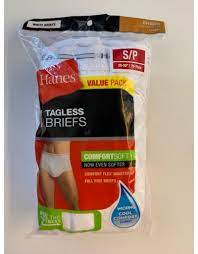 HANES VALUE PACK 7 TAGLESS BRIEFS S/P